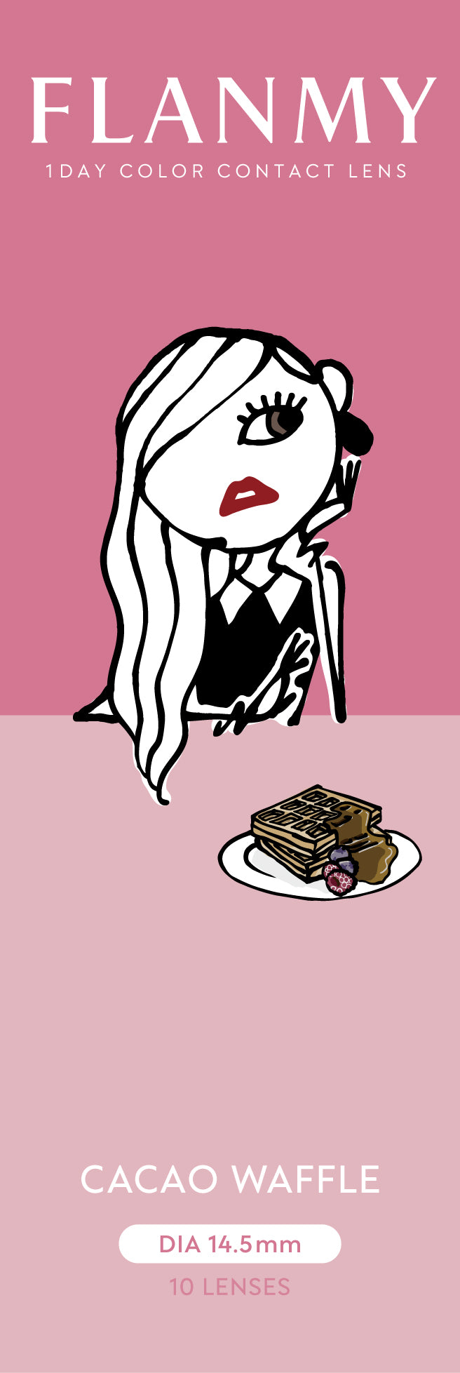 Gaufres au cacao. 1 jour