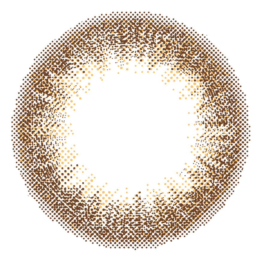 カラーコンタクトレンズ、LuMia ヌーディーブラウン UV | 2weekのレンズ画像