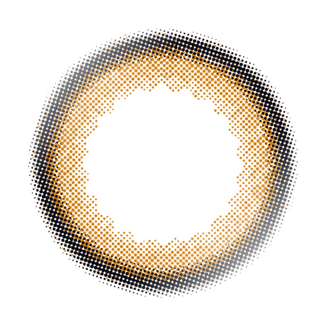 カラーコンタクトレンズ、envie シャモーブラウン | 1dayのレンズ画像