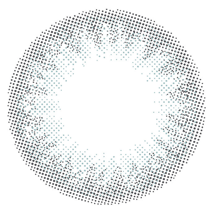 カラーコンタクトレンズ、ramurie ティアーグレー | 1dayのレンズ画像