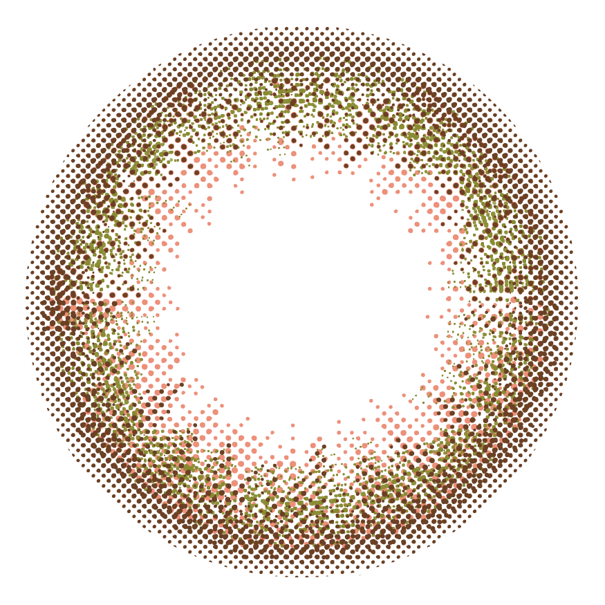 カラーコンタクトレンズ、LuMia シフォンオリーブ UV | 2weekのレンズ画像