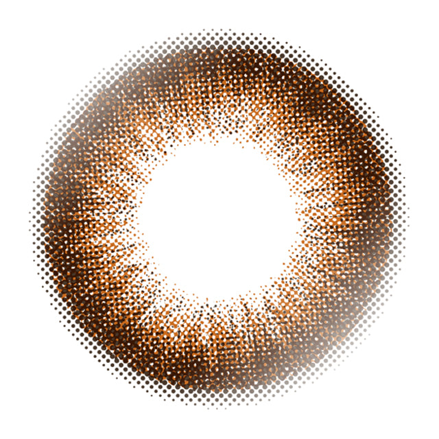 カラーコンタクトレンズ、AND MEE ワッフル | 1dayのレンズ画像