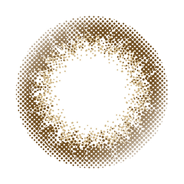 カラーコンタクトレンズ、envie クラシックアンバー | 1dayのレンズ画像