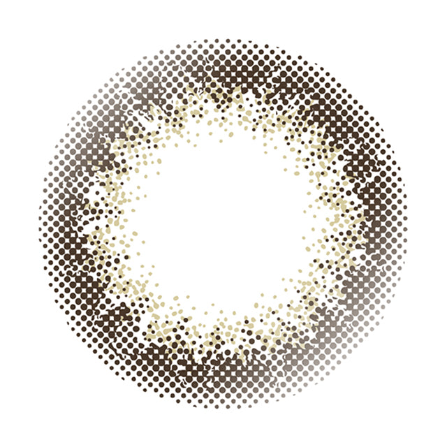 カラーコンタクトレンズ、envie シェードブラウン | 1day 10枚入のレンズ画像