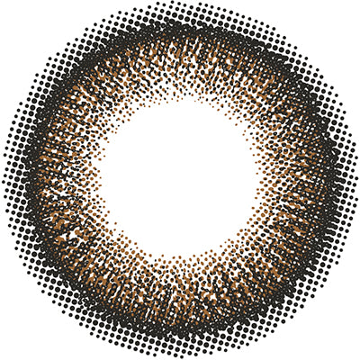 カラーコンタクトレンズ、FLANMY カカオワッフル | 1dayのレンズ画像