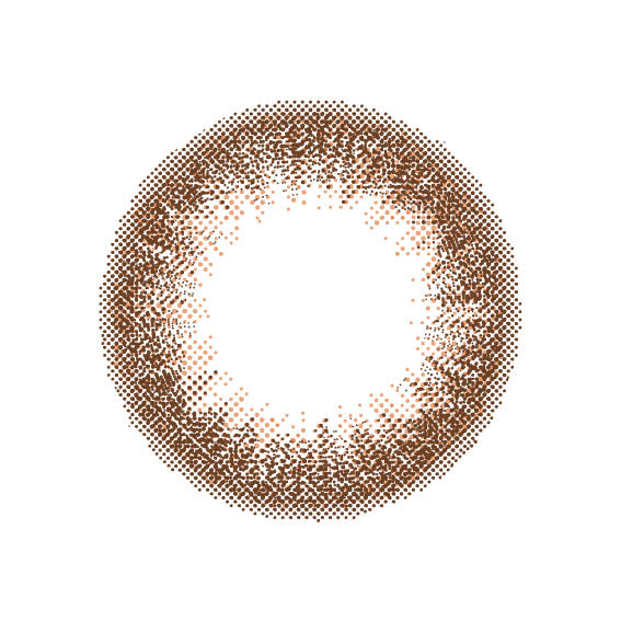 カラーコンタクトレンズ、LuMia スウィートブラウン 14.5mm | 1dayのレンズ画像