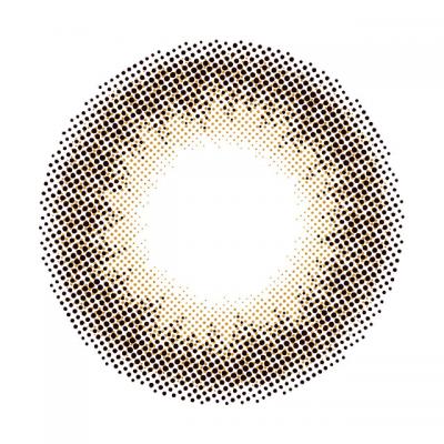 カラーコンタクトレンズ、mimco ブラウンフォンデュ | 1dayのレンズ画像