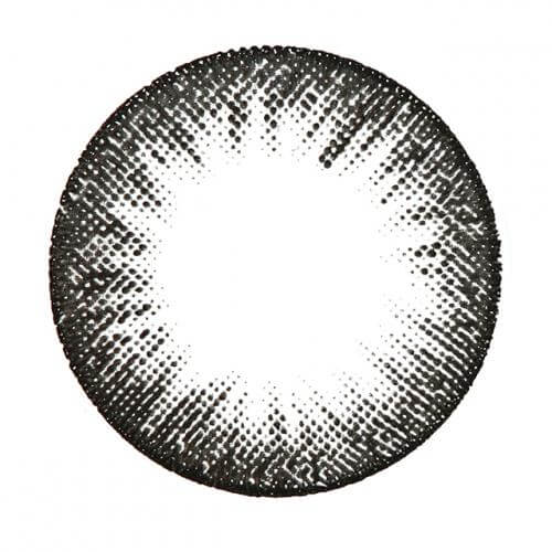 カラーコンタクトレンズ、Victoria ブラック | 1dayのレンズ画像