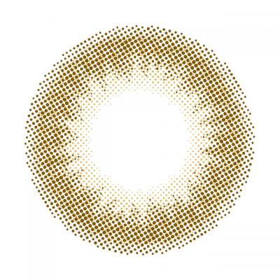 カラーコンタクトレンズ、mimco キャラメルスフレ | 1dayのレンズ画像