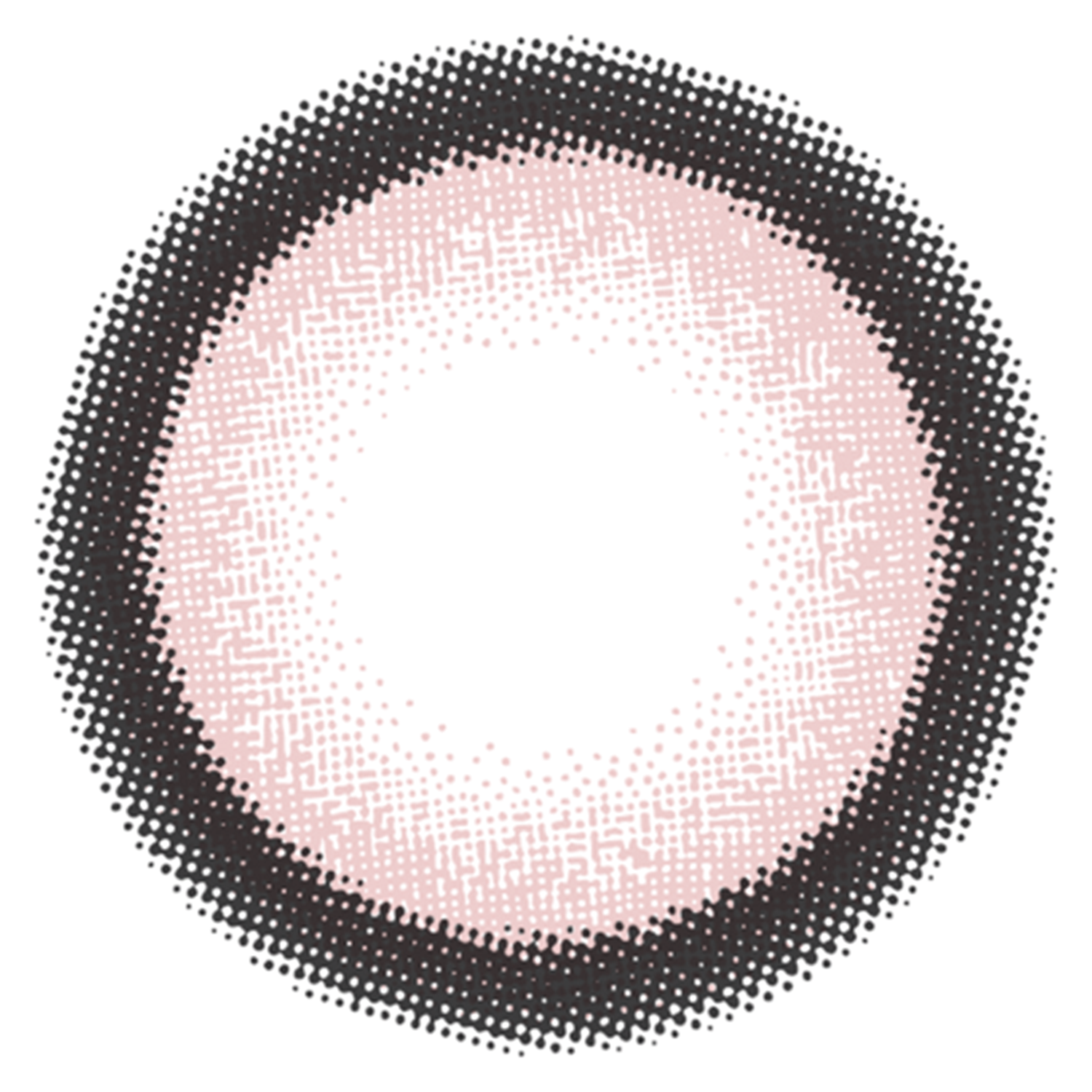 カラーコンタクトレンズ、Flurry by colors リングピンクブラウン | 1monthのレンズ画像