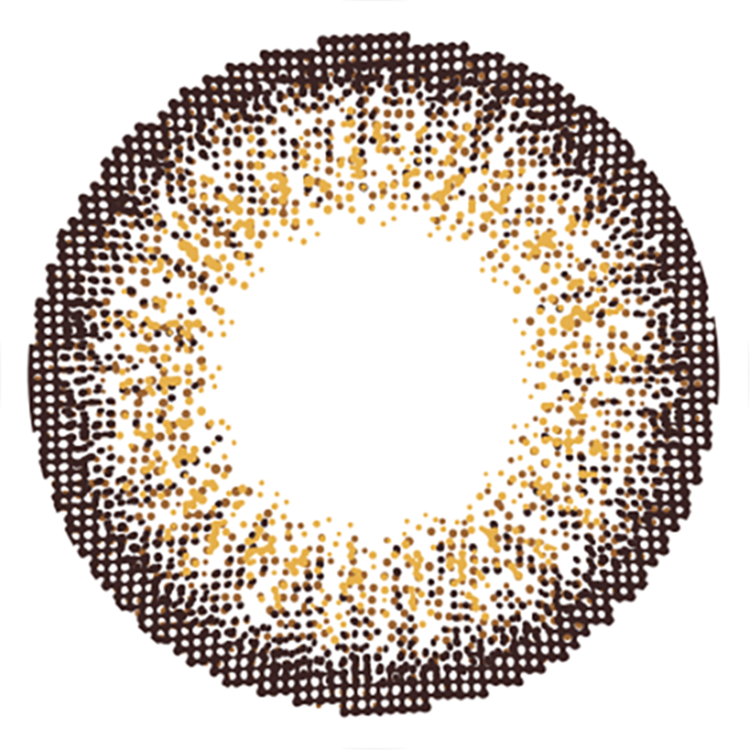 カラーコンタクトレンズ、colors メガシャイニーブラウン | 1dayのレンズ画像