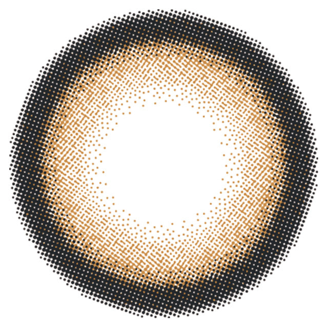 カラーコンタクトレンズ、Flurry by colors リングオレンジブラウン | 1dayのレンズ画像