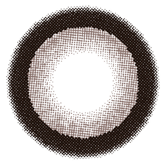 カラーコンタクトレンズ、Flurry by colors リングダークブラウン | 1monthのレンズ画像