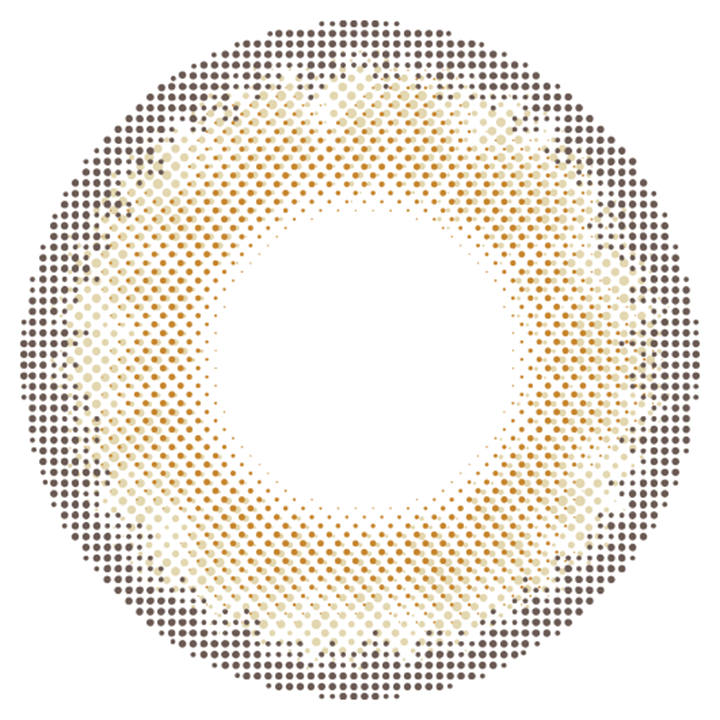 カラーコンタクトレンズ、colors ハーフオリーブブラウン | 1dayのレンズ画像