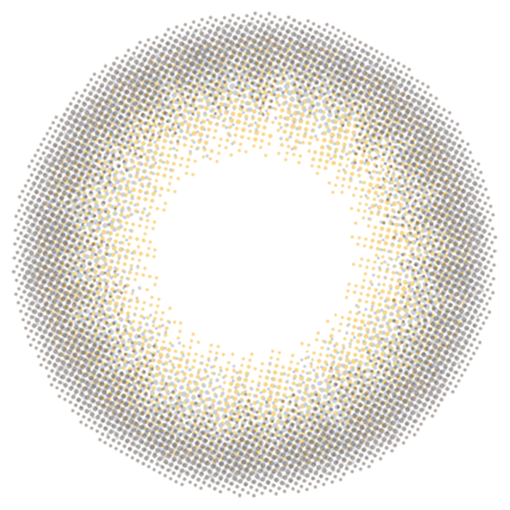 カラーコンタクトレンズ、Flurry by colors ハーフアッシュグリーン | 1dayのレンズ画像