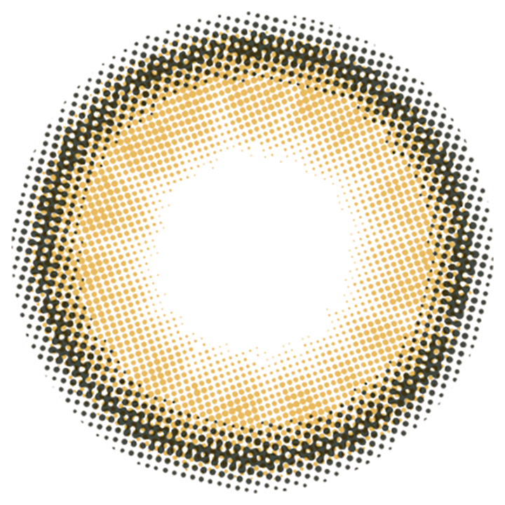 カラーコンタクトレンズ、colors ナチュラルヘーゼルブラウン | 1dayのレンズ画像