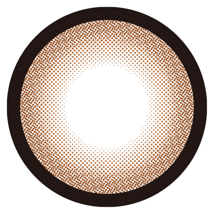 カラーコンタクトレンズ、colors ナチュラルリングブラウン | 1dayのレンズ画像