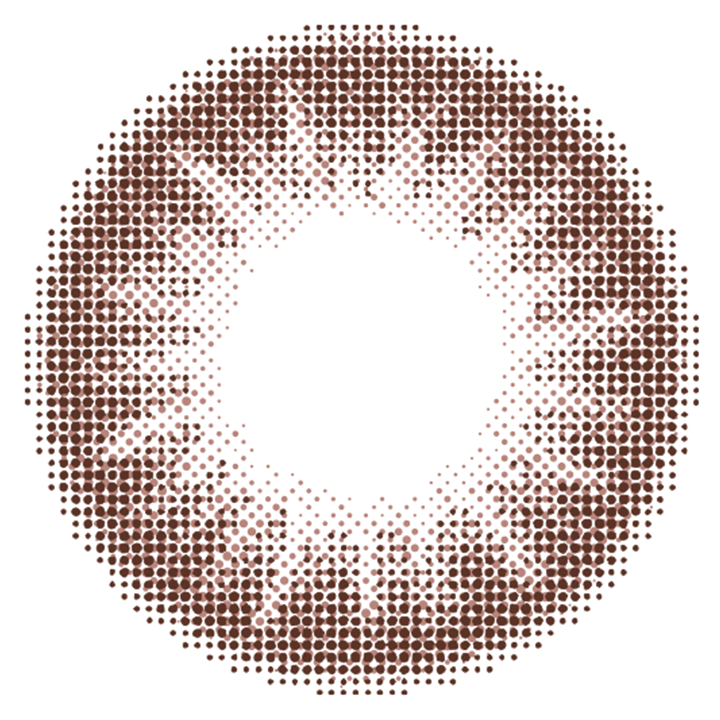 カラーコンタクトレンズ、colors ナチュラルウォームブラウン | 1dayのレンズ画像