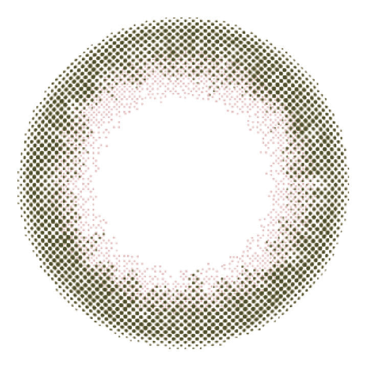 カラーコンタクトレンズ、LuMia メローカーキ コンフォート | 1dayのレンズ画像