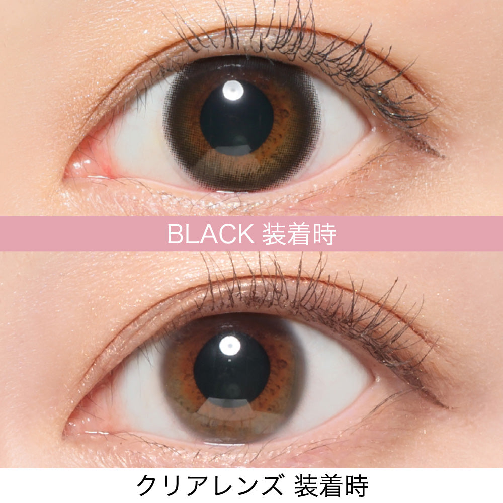 カラーコンタクトレンズ、ReVIA ブラック | 1dayの追加の参考画像4枚目
