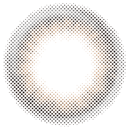 カラーコンタクトレンズ、LARME 1day シアーリングベージュ | 1dayのレンズ画像