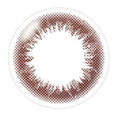 カラーコンタクトレンズ、ARTIRAL UV&Moist ブラウン | 1day 10枚入のレンズ画像