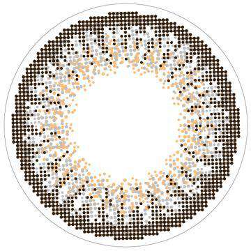 カラーコンタクトレンズ、loveil アッシュグレージュ | 1dayのレンズ画像