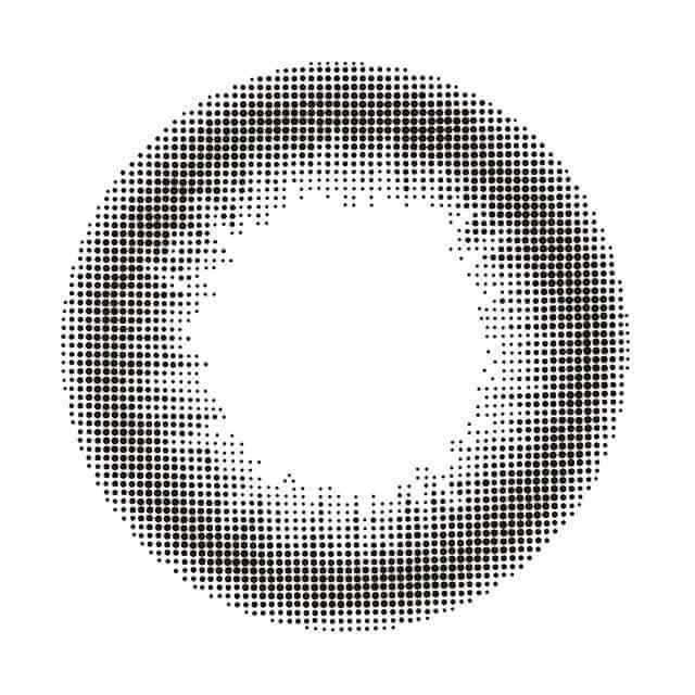 カラーコンタクトレンズ、ReVIA ブラック | 1dayのレンズ画像