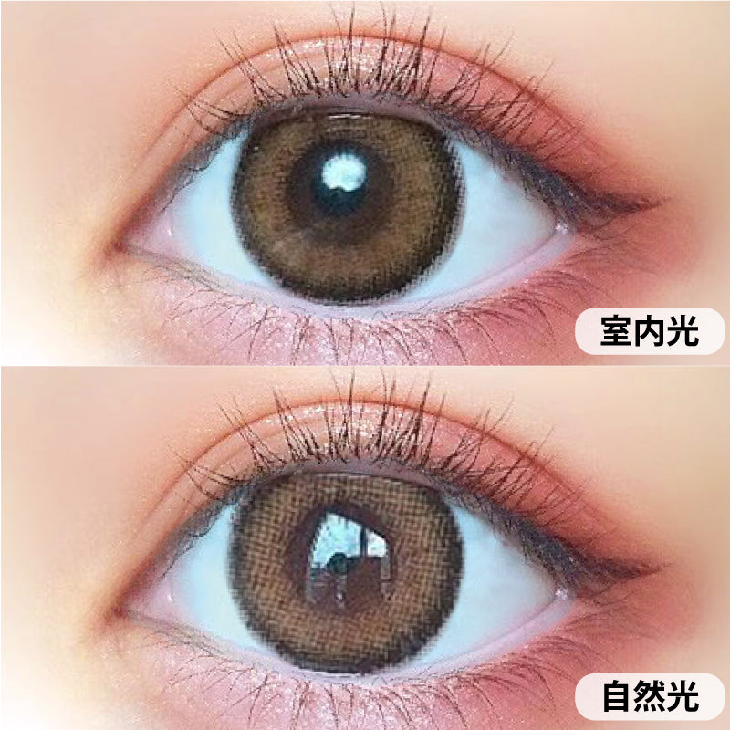 カラーコンタクトレンズ、MOTECON ウルトラメガキャット | 1monthを装用した状態の目のアップ画像