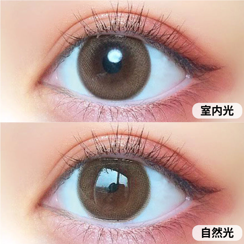 カラーコンタクトレンズ、MOTECON うるうるパール | 1monthを装用した状態の目のアップ画像