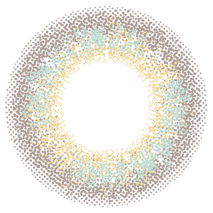 カラーコンタクトレンズ、EverColor ラグーンビュー | 1dayのレンズ画像