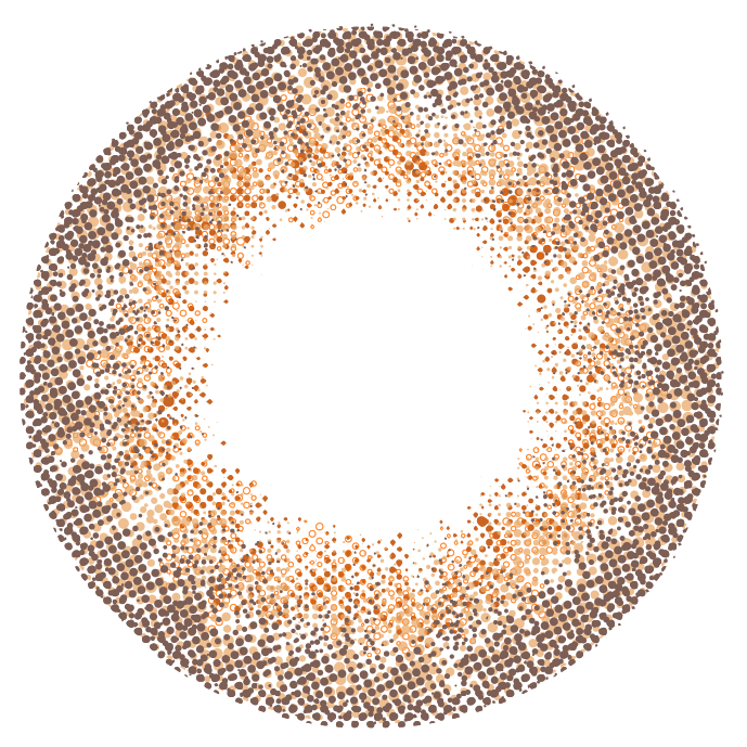 カラーコンタクトレンズ、EverColor フォギーショコラ | 1dayのレンズ画像