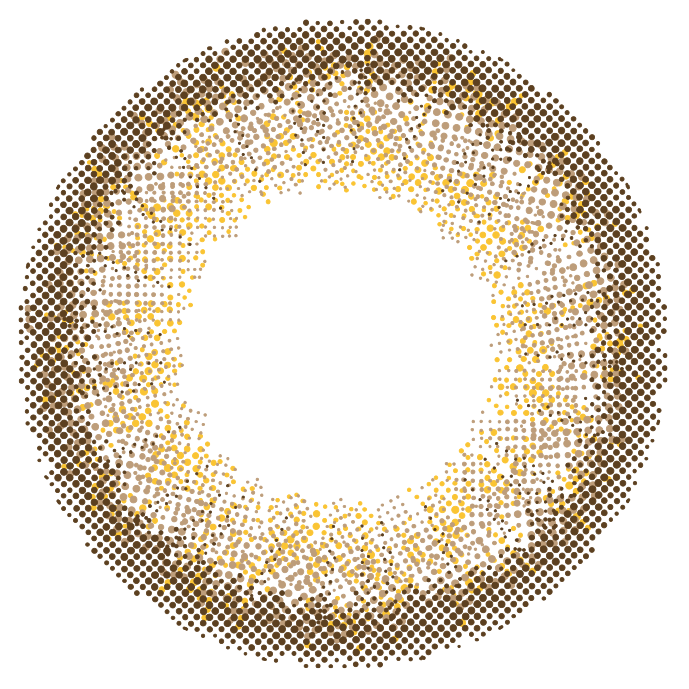 カラーコンタクトレンズ、EverColor エアリーブラウン | 1day 10枚入のレンズ画像