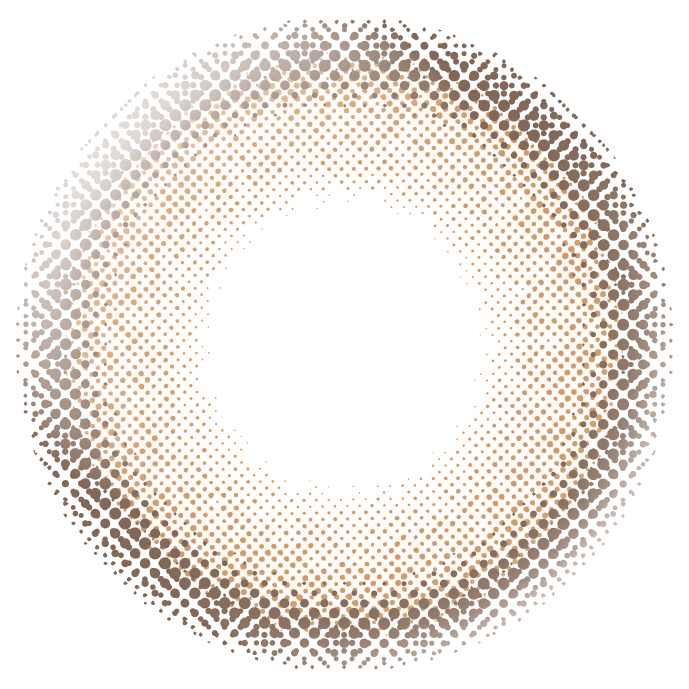 カラーコンタクトレンズ、EverColor クリアキャメル | 1dayのレンズ画像