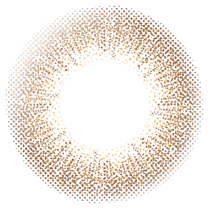 カラーコンタクトレンズ、EverColor シフォンブラウン | 1dayのレンズ画像