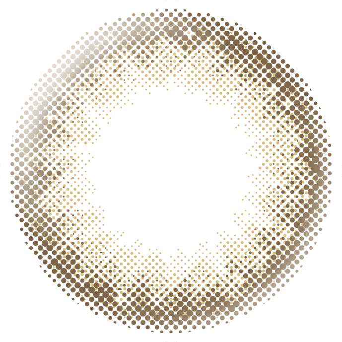 カラーコンタクトレンズ、éRouge ベージュオンブル | 2weekのレンズ画像