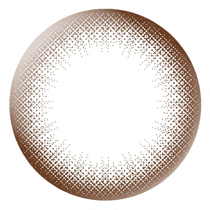 カラーコンタクトレンズ、éRouge スムースブラウン | 2weekのレンズ画像