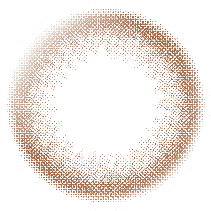 カラーコンタクトレンズ、éRouge シアーブラウン | 2weekのレンズ画像