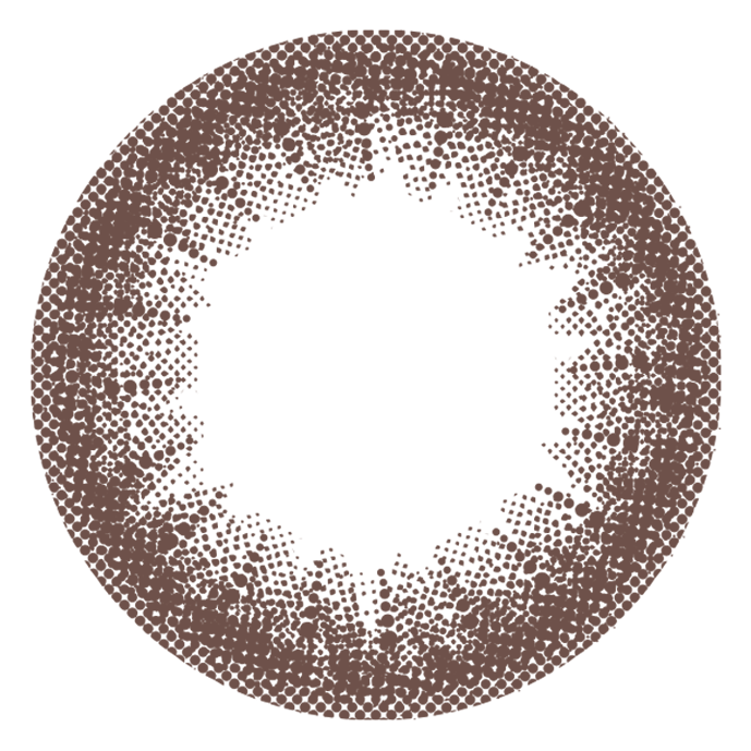 カラーコンタクトレンズ、EYEGENIC スリークブラウン | 1monthのレンズ画像