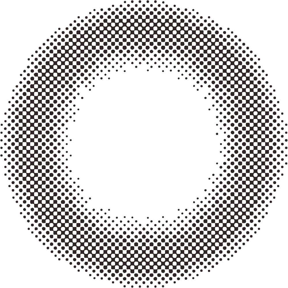 カラーコンタクトレンズ、feliamo シアーブラック | 1dayのレンズ画像