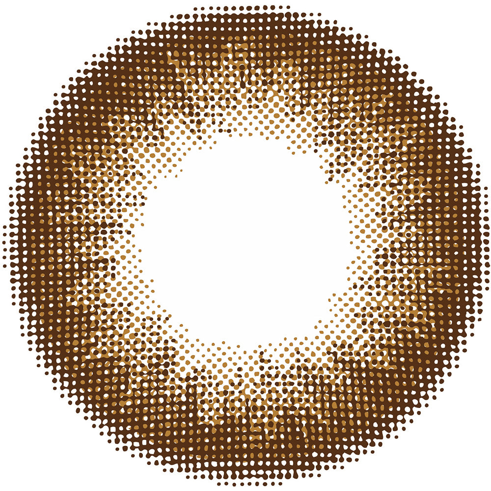 カラーコンタクトレンズ、feliamo エスプレッソ | 1dayのレンズ画像