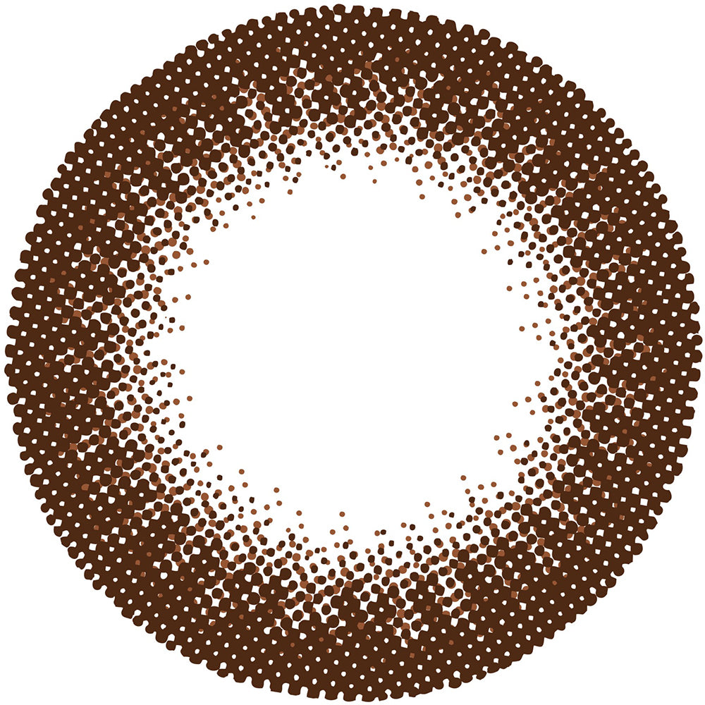 カラーコンタクトレンズ、feliamo シャイニーブラウン | 1dayのレンズ画像