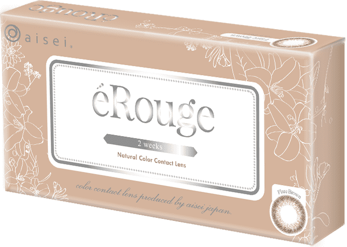 カラーコンタクトレンズ、éRouge フレアブラウン | 2weekの追加の参考画像5枚目