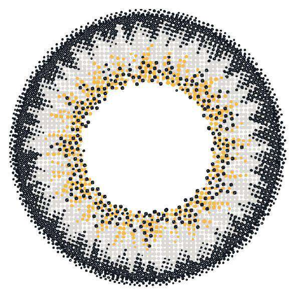 カラーコンタクトレンズ、loveil イノセントアッシュ | 1dayのレンズ画像