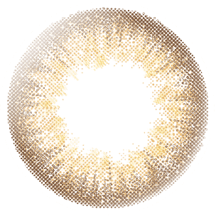 カラーコンタクトレンズ、LALISH ヌーディーキャメル | 1dayのレンズ画像