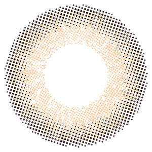 カラーコンタクトレンズ、Chu's me シフォンブラウン | 1dayのレンズ画像