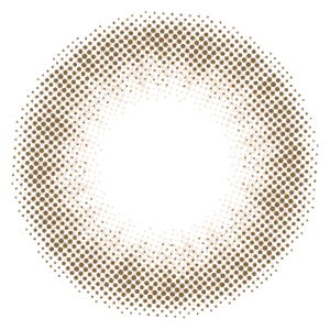 カラーコンタクトレンズ、Chu's me ハニーベージュ | 1dayのレンズ画像