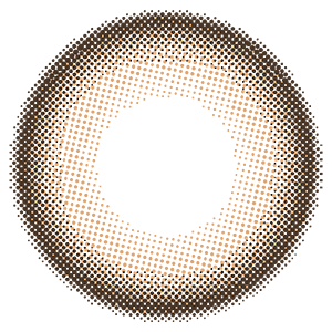 カラーコンタクトレンズ、Chu's me モイストブラウン | 1dayのレンズ画像