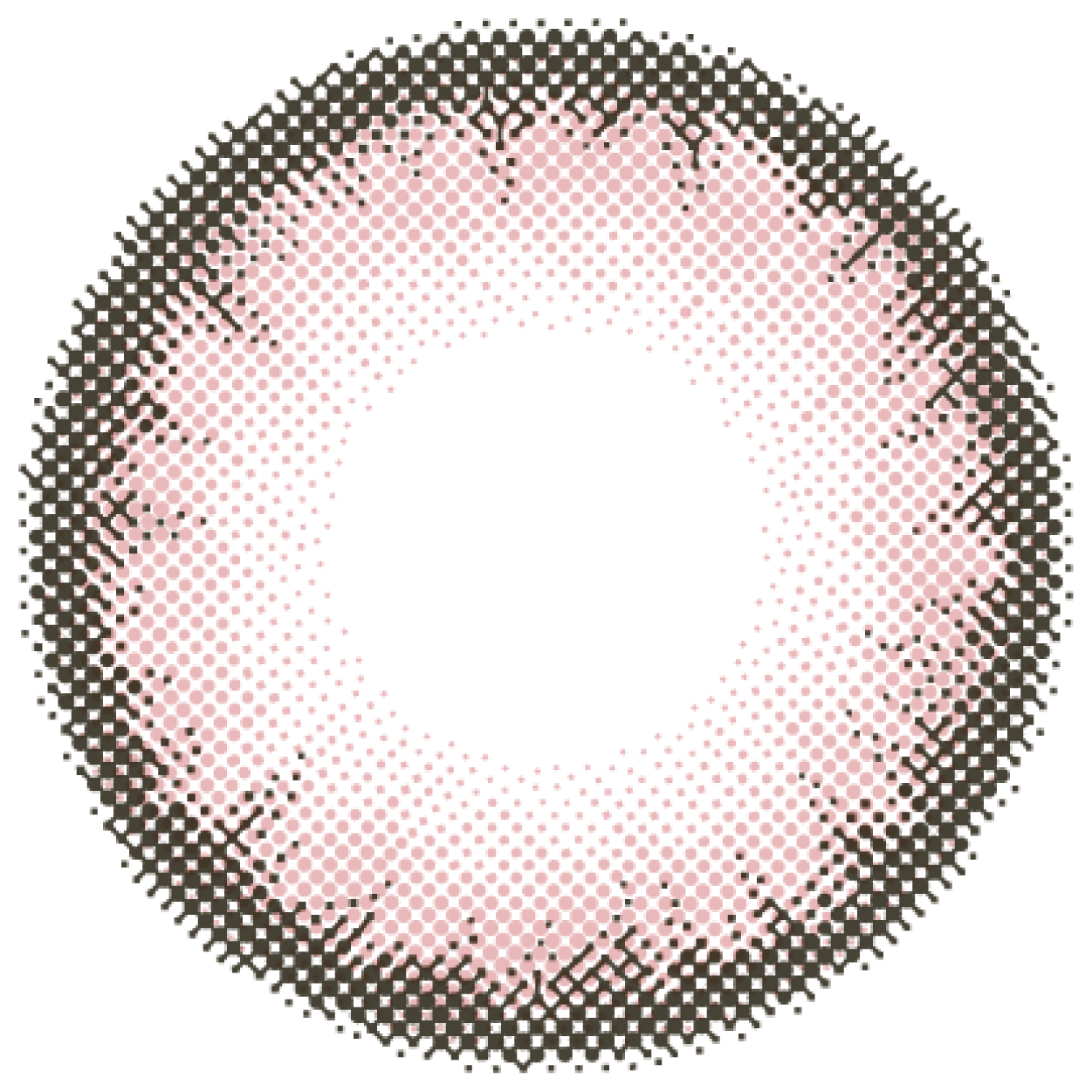 カラーコンタクトレンズ、loveil ローズクォーツ | 1dayのレンズ画像