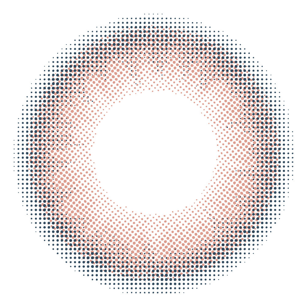 カラーコンタクトレンズ、MerMer ジェムピンク | 1dayのレンズ画像
